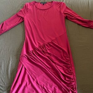 Red tight dress